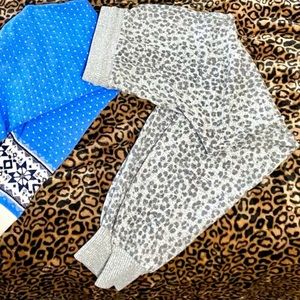 Grey leopard sweats